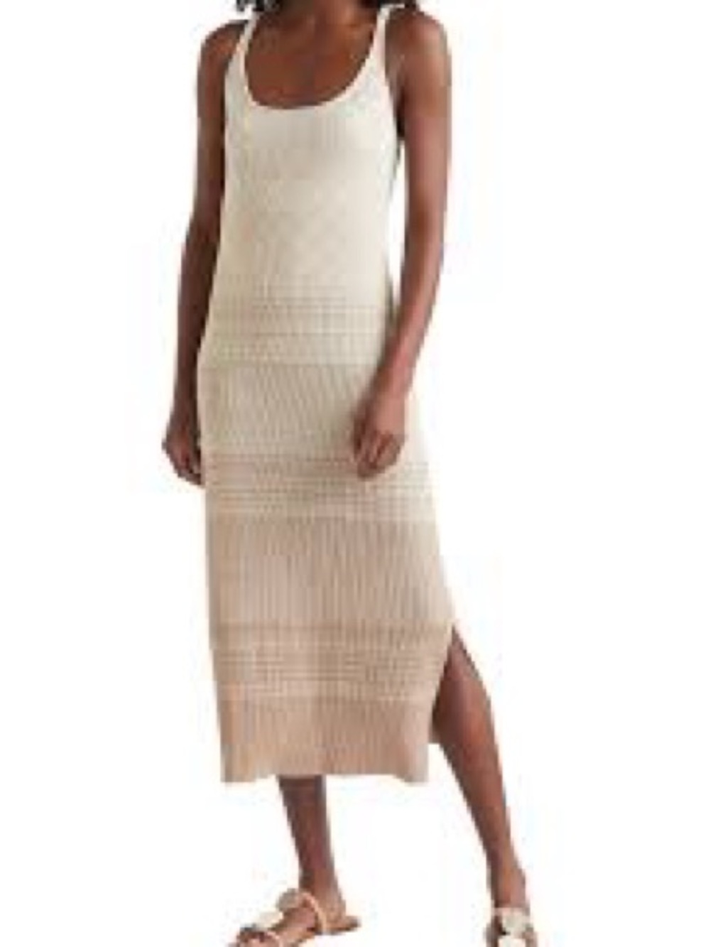 Splendid metallic midi sweater dress